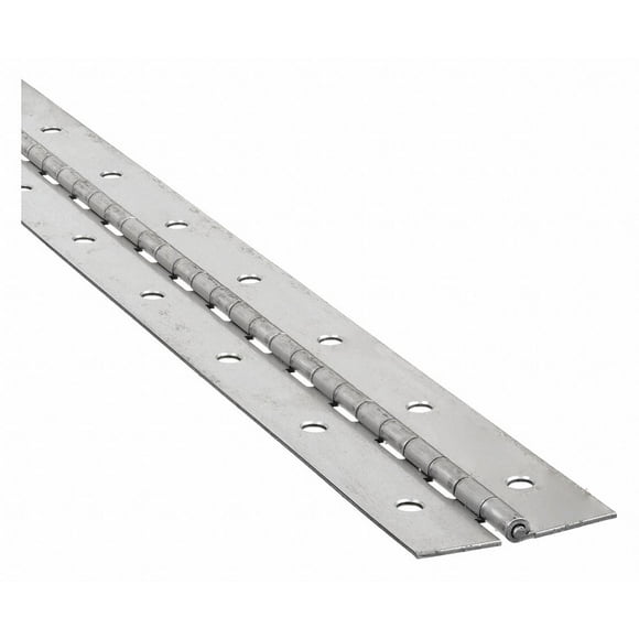 1-1/2 Width 4 ft Battalion Piano Hinge With Holes Pack of 2 Length Steel 1CCE4, 1-1/2 Width 4 ft Battalion Piano Hinge With Holes Pack of 2 Length Steel 1CCE4,